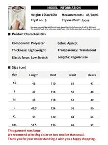 Women's Fashion Casual Hollow-Out Long Sleeve Beach Cover-Up, Solid Color, Spring/Summer - Apricot - View 9