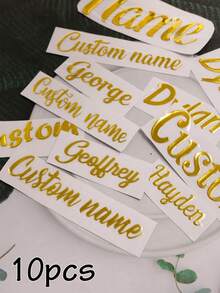 Stiker Nama Kustom, Stiker Label Kristal Kustom, Stiker Personalisasi, Stiker Pernikahan, Stiker Ucapan Terima Kasih yang Dapat Disesuaikan, Stiker Label Bisnis, Laptop, Piring, Cocok untuk Acara Bisnis, Pengiring Pengantin, Perlengkapan Sekolah Ulang Tahun - Gaya A - View 12