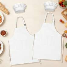 Set de 2 piezas Delantal y gorro de chef para niños, delantal infantil ajustable con 2 bolsillos para niños y niñas, adecuado para cocinar, aula, hornear, pintar, manualidades, BBQ y otras actividades, DIY, fiesta, edades 6-13 - Multicolor - Ver 20