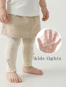 1 Stück Baby Mädchen Sommer Netzstrumpfhose - Weich, Kinder Baby Mädchen einfarbige Strumpfhose - Dehnbar und Weich, ideal für Frühlings-/Herbstoutfits - Verschiedenfarbig - Übersicht 16