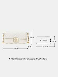 Kate Spade KS CAREY Small Quilted Crossbody Bag, Adjustable Shoulder Strap & Top Handle - White - View 7