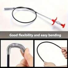 4-Claw Drain Cleaner, Soft Handheld Drain Catcher Tool, Suitable For Clearing Debris And Unclogging Household Toilets, Sinks, Drains, Etc. - Multicolor - View 7