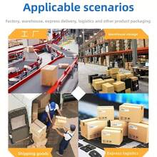 Máy dán băng keo trong suốt bằng kim loại chịu lực, rộng 6cm, cầm tay, có chức năng niêm phong bao bì, máy cắt bao bì nhanh. - Súng bắn keo màu vàng - Xem 8