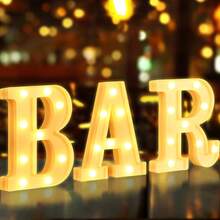 3 tiras de luces LED - Alimentadas por batería (pilas AA no incluidas), iluminación decorativa para el hogar para bar, fiesta, Navidad, cumpleaños, boda, graduación - Luz blanca cálida - Ver 2