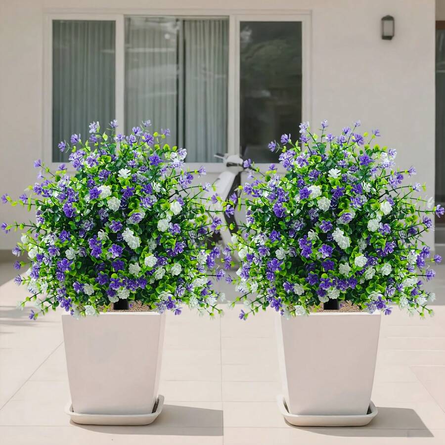 1 pieza Árbol artificial de pie con estaca de suelo, hecho de flores y arbustos de camelias falsas resistentes a los rayos UV, adecuado para decoración interior/exterior, hogar, hotel, jardín, bodas y escenas festivas, floral artificial de pie para exteriores