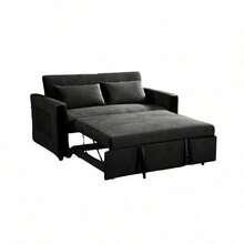 Sofá cama Dublín Gris Oscuro - Negro - Ver 1