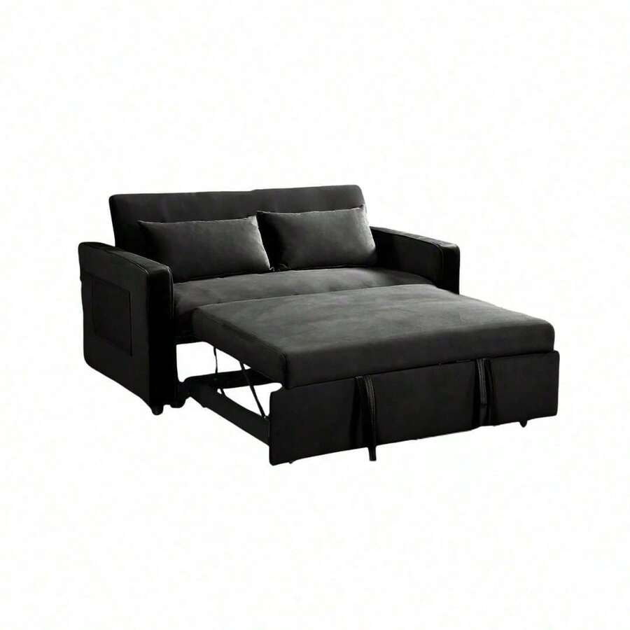 Sofá cama Dublín Gris Oscuro - Negro - Ver 1