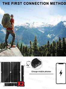 10000W Sine Wave Inverter + 2pcs Solar Panels + 100A Controller, Off-Grid Solar Power System | DC 12V/24V - AC 110V/220V - SEP-11K-2-e10000 - View 10