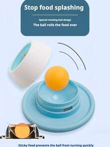 Đĩa đựng thức ăn cho thú cưng | Thức ăn ướt dạng sữa chua giúp thú cưng liếm, tiêu hao năng lượng từ từ, chăm sóc răng miệng, phù hợp cho mèo và chó, chất liệu nhựa. - Màu xanh lam - Xem 6