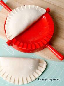 四合一塑料饺子制作套装，手动饺子模具，饺子皮压模，馅饼压模，饺子模具，饺子切模，包子模具，迷你馅饼模具，饺子塑形器，日式锅贴模具，易于使用且经久耐用，家用厨房饺子制作工具，DIY厨房工具，适合家庭/初学者 - 彩色 - 查看 10
