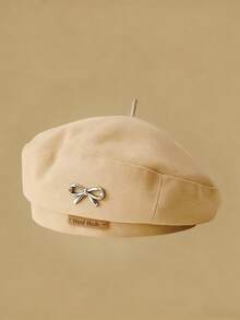 Mũ beret thời trang cho những buổi đi chơi hàng ngày, hẹn hò cà phê và phong cách đường phố sành điệu., Mùa hè, Đi biển, Mũ - Nhiều màu - Xem 5