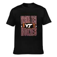 Virginia Tech Hokies Est. 1872 Retro T Shirt Men Women College Sports Fan Casual Short Sleeve Tee Top - màu đen - Xem 1