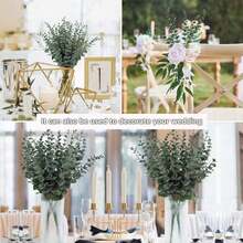 10/20pcs 14.96 Inch Artificial Eucalyptus Leaves, Fake Plants For Home, Restaurant, Living Room, Outdoor Garden Decor, Floral Arrangement, Photography Props, Spring - màu xanh lá - Xem 9