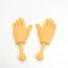Bộ 4/6 que hình bàn tay mini - Món quà hài hước khiến mọi người cười nghiêng ngả, đồ chơi bàn tay giả vui nhộn. - Màu be - Xem 7