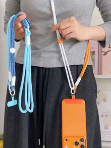 1pc New Multifunctional Crossbody Phone, Water Bottle, Camera 3-In-1 Lanyard, Stylish Minimalist Unisex Phone Strap - Multicolor - View 2