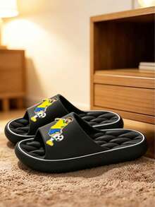 Lightweight EVA Home Slippers, Comfortable And Elastic, For More Comfortable Daily Wear - Black - View 3