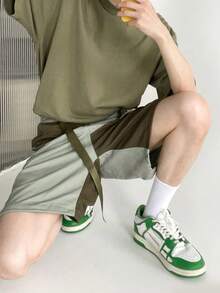 Giày thể thao nam casual mới năm 2026, giày sneaker thời trang đa năng màu xanh lá cây, giày nam. - màu xanh lá - Xem 3