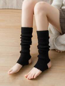 1 par de calentadores de pierna hasta el muslo para mujer en blanco, negro y gris, adecuados para fiesta de los 80, ballet, yoga; 1 par de calentadores de pierna a rayas neón para mujeres y adolescentes, adecuados para fiesta de los 80, deportes, yoga - Multicolor - Ver 5