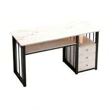 Mesa Manicura Profesional Minimalista Con 3 Cajones ,140cm - Multicolor - Ver 4