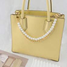 2Pc Pearl Pure ChainBag Pure Charm Chain For Handbag Metal Pure Trap Extender Replacement For Handbag Crobody Houlder Bag Pure Acceorie Charm 12.2" Gold - Big PearlGold - View 6