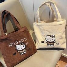 SANRIO 女款大容量托特包/單肩包/旅行包，可愛大容量多功能通勤包，適合旅行、上學、工作、外出，便攜時尚，度假與健身完美選擇，海灘、郵輪度假必備海灘包 - 彩色 - 查看 4
