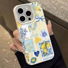 1-Lemons Floral Glasses Pasta Italy Blue Yellow Beautiful Design. This Stylish Phone Case Is Compatible With Phone17,16, 15, 14 Pro Max, 13, 12, 11, XR, And XS Plus Models. Made Of TPU Silicone, It Offers Shock And Drop Protection And A Superior Feel. It'S An Ideal Gift For Family, Friends, And Loved Ones, And A Perfect Choice,Fundas,Funda,Phone Case Phone 17,Phone 17 Pro Case,Case Phone 17 Pro,Fundas Para Phone,Funda De Phone,Quick Ship Items,Phone Case,Phone Case,Phone Cases,Phone 15 Case,Valentine'S Day,New Years,Valentines,White Phone Case,Gift,Stay On  With A Variety Of Styles To Make Your Phone The Center Of Attention - style1 - 查看 3