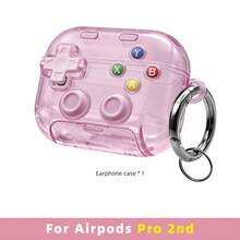 游戏手柄造型耳机保护套，适用于 4/Pro2/Pro3，通用款，带支架夹，防摔 - 彩色 - 查看 19