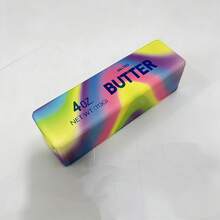 1pc Super Soft Rainbow Butter Cheese Bar, PU Slow Rebound Squeeze Toy, Realistic Food Fidget Toy, Stress Relief Gadget - Multicolor - View 3