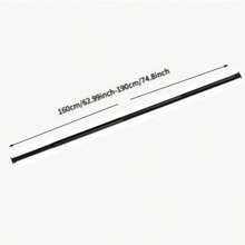 No Drill Shower Curtain Rod, Kitchen Curtain Rod, Black Adjustable Closet Rod, Closet, Laundry Room, Room Divider Curtain Rod, Bathroom, RV, Living Room, Drying Rack, Balcony Bedroom Curtain Rod, Towel Rack - Black - View 12
