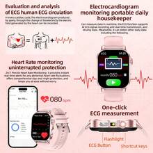 LIGE Smartwatch: Batteria ad alta capacità da 380mAh, Resistente all'acqua, Previsioni del tempo, Monitoraggio dell'attività, Monitoraggio del ciclo mestruale, Notifiche di chiamata, Riproduzione musicale - Uno smartwatch sportivo multifunzionale ed elegante per uomini e donne - Visualizzare 4