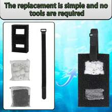 Arayuu 3 Set Aquarium Media Compatible With Fluval SPEC, , Betta And Flex Desktop Aquarium Series, Includes 3 Foam A1375, 3 Ceramic Rings, 3 Carbon Refills And 1 Cord - 1 - View 5