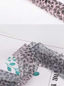 New Leopard Print Shoelaces, 2.5cm Wide, Leopard Pattern Satin Lace Shoelaces, Flat Wide Sheer Ribbon - View 10