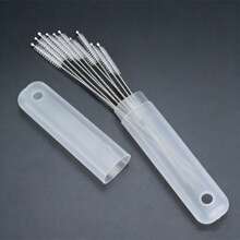 Extra Long Straw Cleaning Brush Set - Durable Plastic Material, Non-Electric, Commercial Grade, Highly Effective Cleaning - Multicolor - View 2
