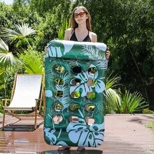 Giường phao bơm hơi PVC dày dặn dành cho một người, thích hợp cho các bữa tiệc bãi biển mùa hè, dùng cho hồ bơi giải trí. - Nhiều màu - Xem 6