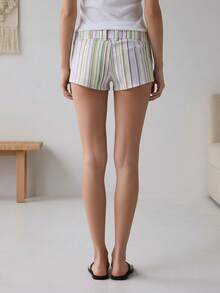 Women's Summer Casual Mini Shorts Y2K Dot Print Low Rise Going Out Micro Shorts - Multicolor - View 6