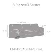 Kiva Universal And Versatile 3-Seater Sofa Cover, Various Colors Available – Easy-To-Fit Protective Sofa Cover For Backrest, Seat And Arms - Beige Troya 2 - View 6
