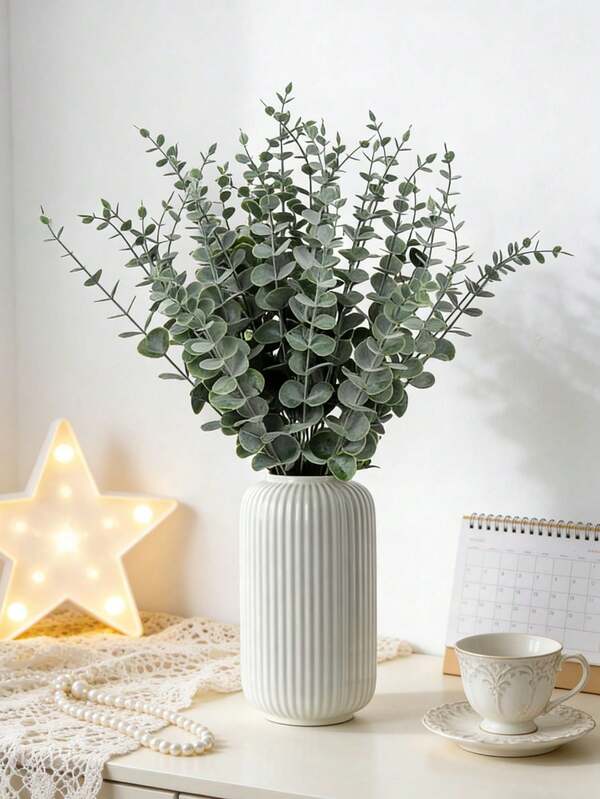 70pcs Eucalyptus Branches, Artificial Plants, Artificial Eucalyptus Branches, Artificial Eucalyptus Stems, Suitable For Wedding Bouquets, Home Decor, Spring And Summer Decor