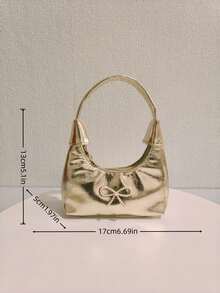 女童蝴蝶结手提包，春秋新款时尚包包，小女孩时尚迷你包，公主钱包，儿童零钱包，可爱托特包，节日/生日礼物，糖果/口红包，个性化小包，零食包，配饰包，手提包，T台包，金/银/白 - 均碼 - 查看 8