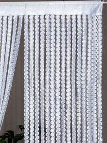 1pc New Copper Coin Grass Shaped Line Curtain Decor, 39.37*78.74in Thickened Jacquard Curtain Panel - 1PC - View 10