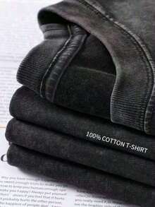 2026 Vintage Vintage StyleHip-Hop Style Washed Summer ShirtVintage Vintage Style, Tito's Vodka Enthusiast, Leopard Print Elements, SHOW ME YOU TITOS Humorous Text Memes, Washed Double-Sided Printed Vintage T-Shirt..…. Retro Loose T-Shirt, Men's Casual Style T-Shirt, Machine Washable And Washable Old T-Shirt; Cool Design Pattern T-Shirt, Durable And Comfortable Fabric, Street Fashion Sense, A Must-Have For Street Style Enthusiasts, Top-Level Sportswear, Suitable For Daily Commuting, Dating, Leisure Matching, Suitable For Holiday Gift Giving, The First Choice For Gift Giving. Loose And Comfortable Women's TopsGraphic Tees MenLoose And Comfortablesummer Tops - 咖啡棕 - 查看 9