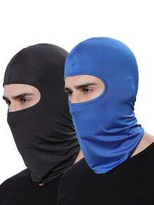 1/2 st balaklava ansiktsmask, unisex skidmask, UV-skyddande vindtät halsduk, lämplig för vandring, fiske, cykling - D - Visa 18