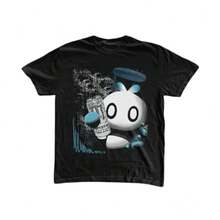 Camiseta negra más vendida localmente, Camiseta Silver Monster, Camiseta Silver Chao, Camiseta  Adventure, Camiseta divertida unisex, Ropa gótica grunge Y2k Affliction para hombre y mujer, ropa de calle. - Negro - Ver 1