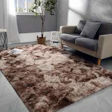Alfombra de área esponjosa, alfombra efecto tie-dye, alfombra moderna suave y mullida para habitación de niños, adecuada para dormitorio de niños y niñas, dormitorio, decoración del hogar, hermoso regalo para cumpleaños, graduación - Multicolor - Ver 33