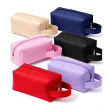 Kit 5 Plain Toiletry Bags Without Print To Personalize Gift - Dark Green - View 8
