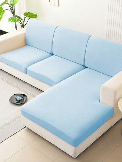 1 chiếc bọc ghế sofa màu trơn, kiểu dáng tối giản hiện đại, chất liệu lụa sữa co giãn, phù hợp cho phòng khách, phòng ngủ, phòng ăn, phòng học, nhà bếp, ngoài trời và mọi mùa.