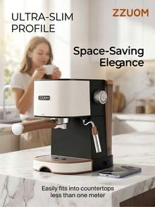 Automatic Coffee Machine 20bar Pump Steam Milk Froth Machine For Latte Macchiato Cappuccino And Espresso Drinks - Multicolor - View 2