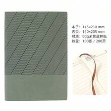 Cuaderno de Twill minimalista A5, libreta de notas práctica para oficina y negocios, suministro exclusivo en stock - Verde claro - Ver 8