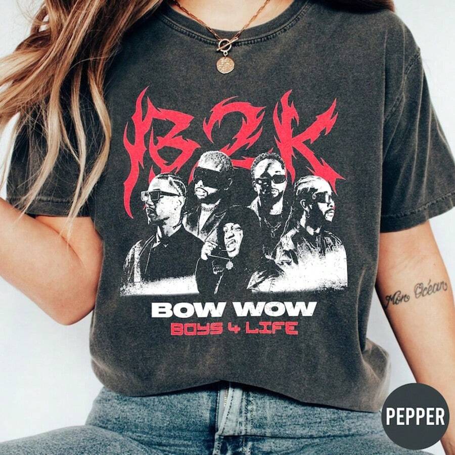 Boys4Life Inspired Tour Shirt_Sweatshirt _ B2K Bow Wow _ B2K Concert 2026 - màu đen - Xem 1