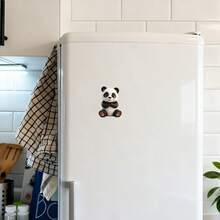 Pure Panda, Pure Joy: Cute Panda Sitting Magnet With Simplified Silhouette & Round Body, Soft Expression & Rosy Cheeks – Baby Panda Charm For Your Fridge - F - View 5