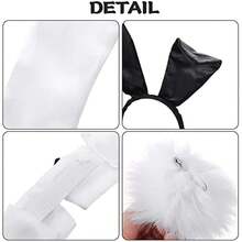 Easter Bunny Costume Set  Including Rabbit Ear Headband Cuff And Rabbit Tail Accessories - ES1026Z21A - View 6